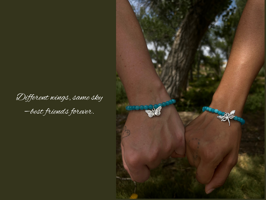 winged besties matching bracelets